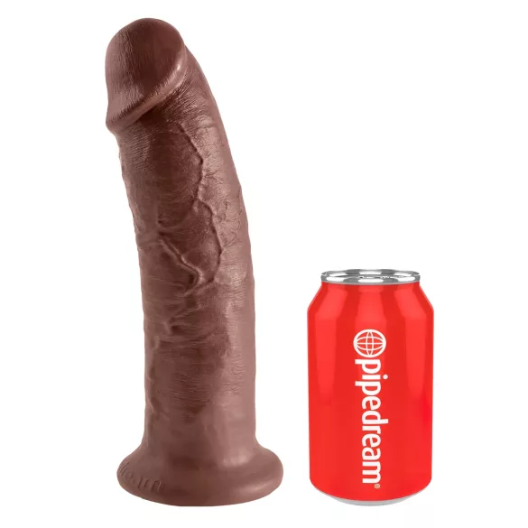 King Cock - realistické dildo s přísavkou - 25 cm - hnědé