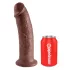King Cock - realistické dildo s přísavkou - 25 cm - hnědé