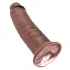 King Cock - realistické dildo s přísavkou - 25 cm - hnědé