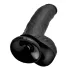 King Cock - realistické dildo s varlaty a přísavkou 23 cm - černé