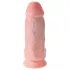 King Cock - realistické dildo s varlaty a přísavkou - 23 cm - tělová