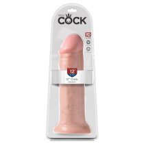   King Cock 12 - extra velké připínací dildo (31 cm) - přírodní