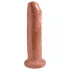 King Cock - realistický dildo - 18 cm - tmavá tělová