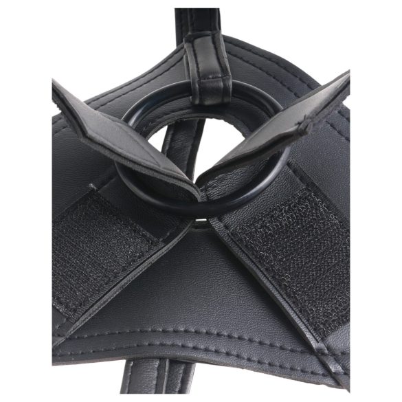 King Cock - připínací dildo s postrojem - černé