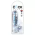 King Cock Clear 6 - dildo s přísavkou a varlaty - 15 cm