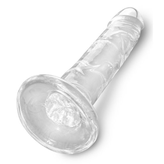 King Cock Clear 6 - lepivé dildo (15 cm)