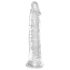 King Cock - realistický dildo s přísavkou - transparentní - 20 cm