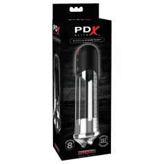 PDX Blowjob - automatická pumpa na penis s ústy - černá