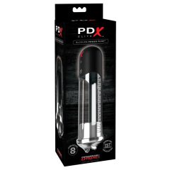 PDX Blowjob - automatická pumpa na penis s rty (černá)