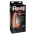 Real Feel Deluxe No.1 - realistický vibrátor s varlaty - naturální vzhled