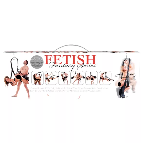 Pipedream - Fetish Fantasy - sexuální houpačka s otáčením o 360 stupňů (černá)