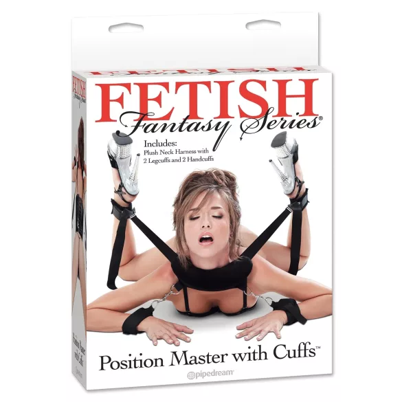 Fetish Position Master - BDSM poutací sada - černá