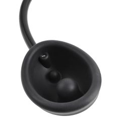Fetish - mini labia suction cup (black-transparent)