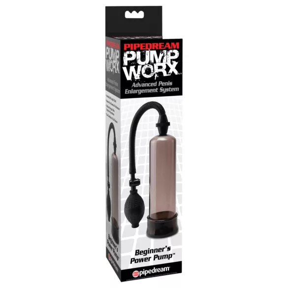 Pump Worx Beginner's - vakuová pumpa na penis - černá