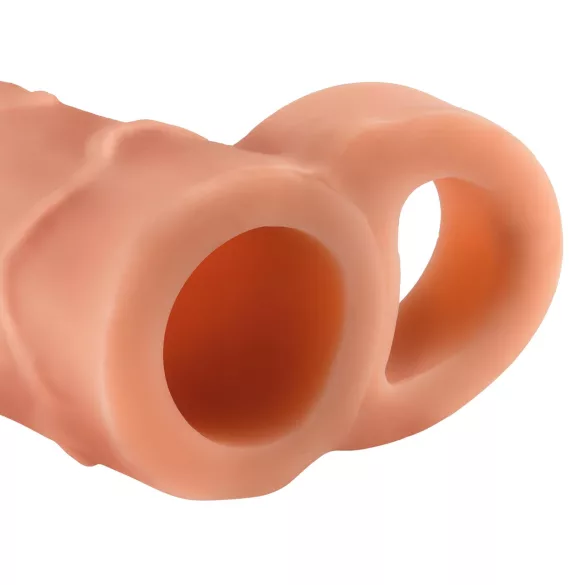 Pipedream X-TENSION Perfect 1 - erekční návlek na penis s jedním kroužkem (17,7 cm, tělová barva)