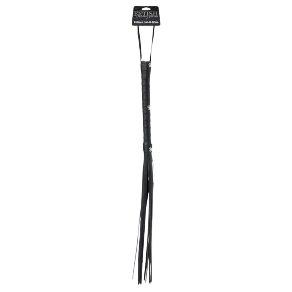 Pipedream - Fetish Fantasy Deluxe Cat-O-Nine - důtky - černé (65 cm)