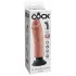 King Cock 8 - realistický ohebný vibrátor - 25 cm