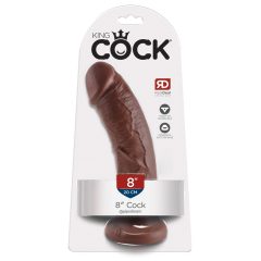 King Cock 8 dildo (20 cm) – hnědé