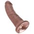 King Cock 8 dildo (20 cm) - hnědý