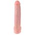 King Cock 15 - přísavkový dildo s varlaty (38cm) - přirozený