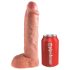 King Cock - dutý připínací penis - 25 cm