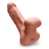 PDX - masturbátor a návlek na penis 2v1 - realistický vzhled - tělová barva