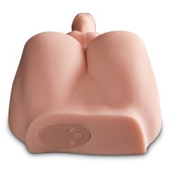   PDX Dirty Talk - realistický sténající penis dildo torzo masturbátor (přírodní)