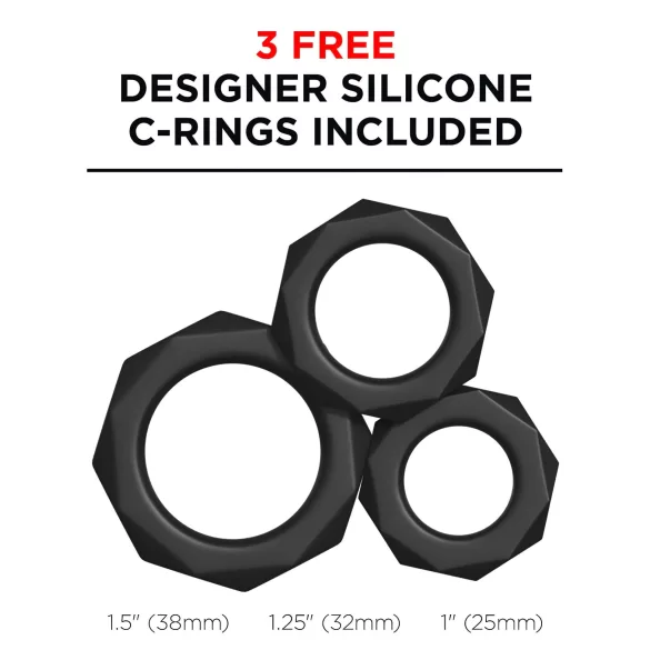 PDX - masturbátor s vakuovým sáním a vibrací - černý