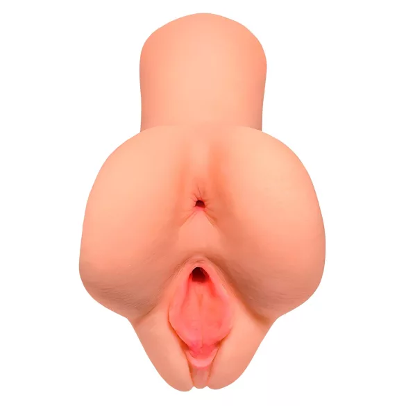 PDX - masturbátor 2v1 - realistický pocit - přírodní barva