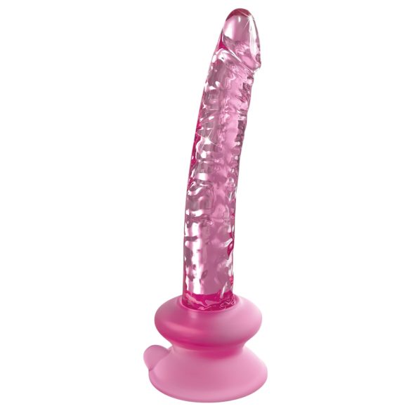 Icicles No. 86 - skleněné dildo ve tvaru penisu - růžové