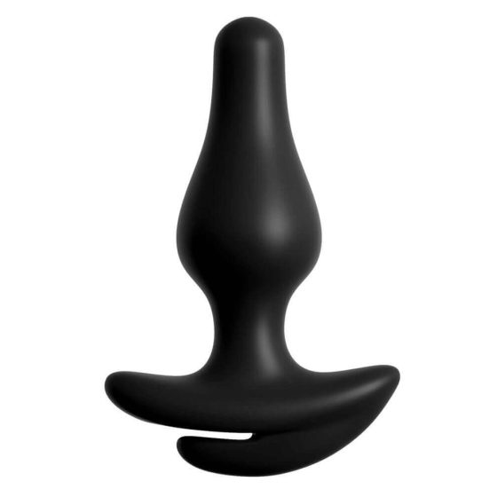 HOOKUP Plug - krajkové dno s análním dildem (černé)