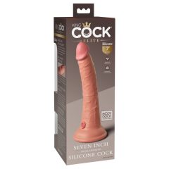   King Cock Elite 7- připínací, realistické dildo (18 cm) - přírodní