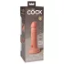 King Cock Elite 6 - realistický vibrátor 15 cm - tmavá tělová barva