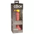 King Cock Elite 6 - realistický vibrátor 15 cm - tmavá tělová barva