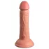 King Cock Elite 6 - realistický vibrátor 15 cm - tmavá tělová barva