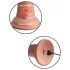 King Cock Elite 6 - realistický vibrátor 15 cm - tmavá tělová barva