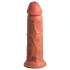 King Cock Elite 8 - realistický vibrátor 20 cm - tmavý odstín