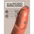 King Cock Elite 8 - realistický vibrátor 20 cm - tmavý odstín