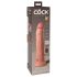 King Cock Elite 9 - přísavný vibrátor 23cm - přírodní