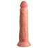 King Cock Elite 9 - přísavný vibrátor 23cm - přírodní