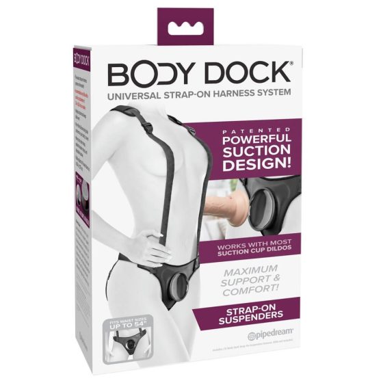Body Dock - připínací spodní prádlo (černé)