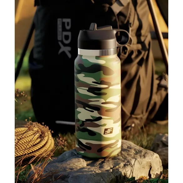 Fap Flask Happy Camper - masturbátor v lahvi - zeleno-černý