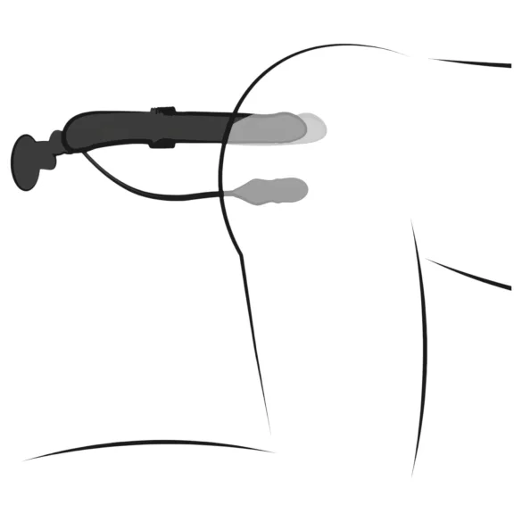 Fetish - thrusting vibrátor - černý