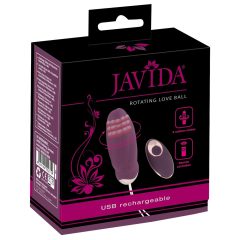   Javida - nabíjecí, rotační, korálkové vibrační vajíčko (fialové)