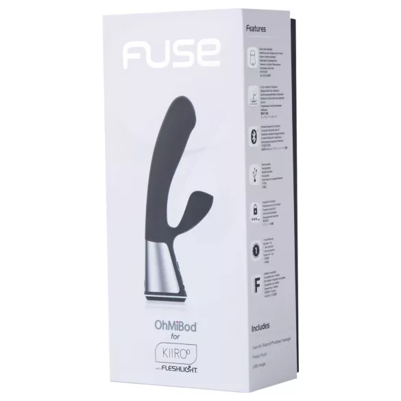 Fleshlight OhMiBod Kiiroo - App‑ovladatelný vibrátor s klitorální kličkou (černý)