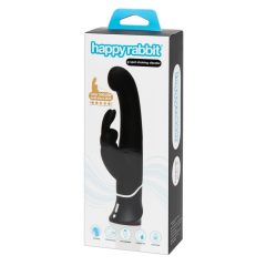   Happyrabbit G-spot - vodotěsný vibrátor na baterie s hůlkou (černý)
