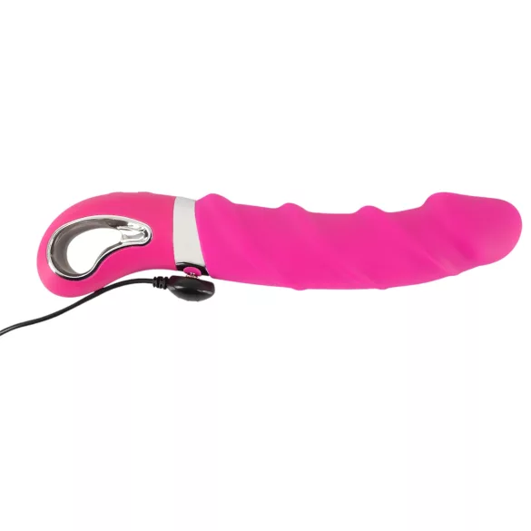 SMILE Soft - vibrátor s ohřevem a akumulátorem - silikon růžový