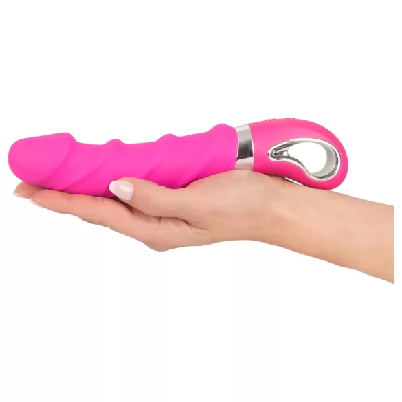 SMILE Soft - vibrátor s ohřevem a akumulátorem - silikon růžový