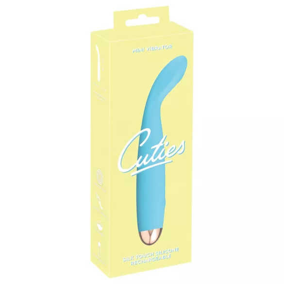 Cuties Mini - vibrátor na G-bod - vodotěsný, dobíjecí - tyrkysový