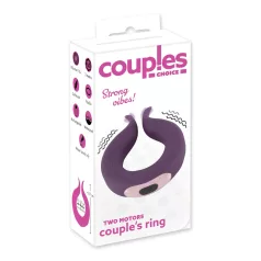   Couples Choice - vibrační erekční kroužek na penis - 2 motory - dobíjecí